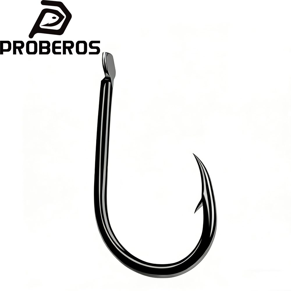 Fishing Hook Offset - PROBEROS Fishhook 200pcs 1-15# Single Hook