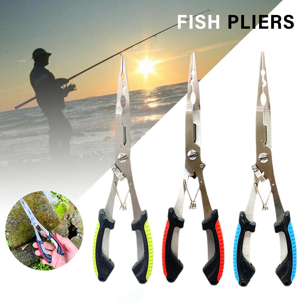 Fishing Pliers Long Nose Stain - Fishing Hook Remover ulasan dan harga