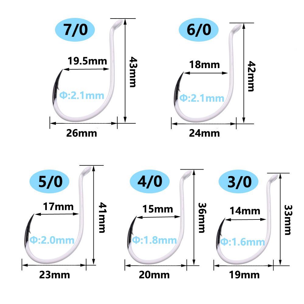 25pcs/box Luminous Imported St - Fishing Hook Offset ulasan dan harga