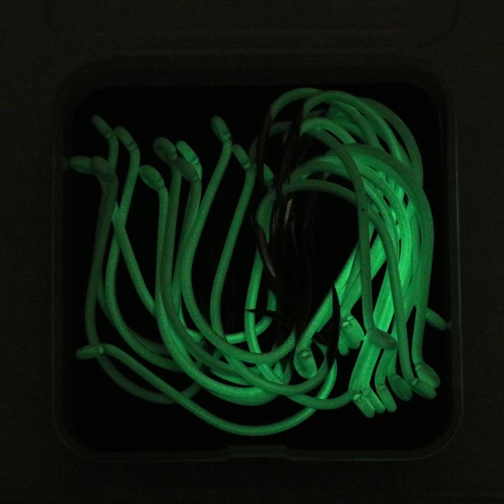 25pcs/box Luminous Imported St - Fishing Hook Offset ulasan dan harga